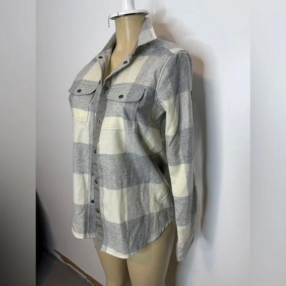 Fjällräven Canada Shirt Flannel Gray/White - Picture 3 of 7